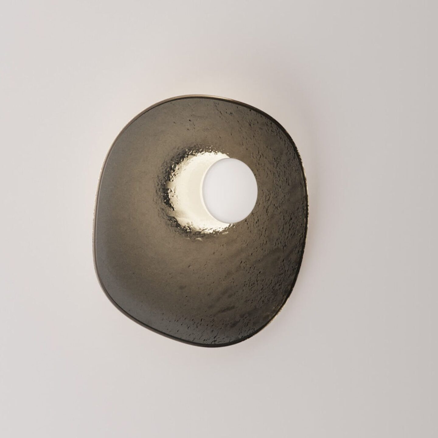 Isle Sconce Round Grey & Shoji White